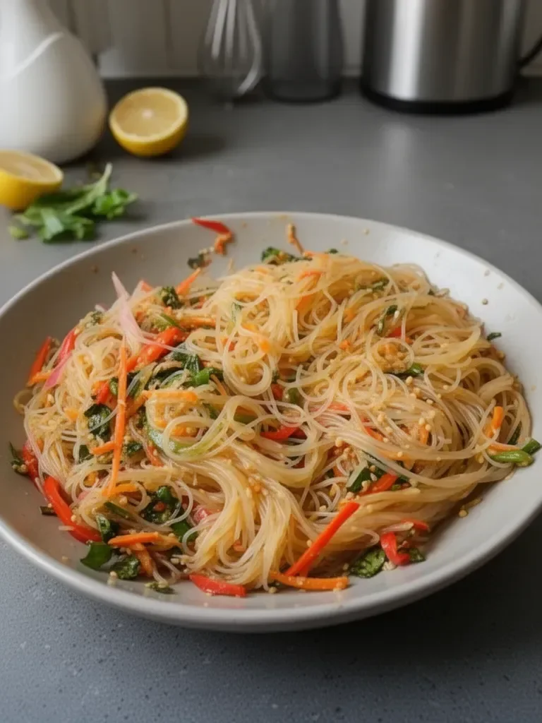 Peanut Miso Vermicelli Noodle Salad (Easy & No-Cook!)
