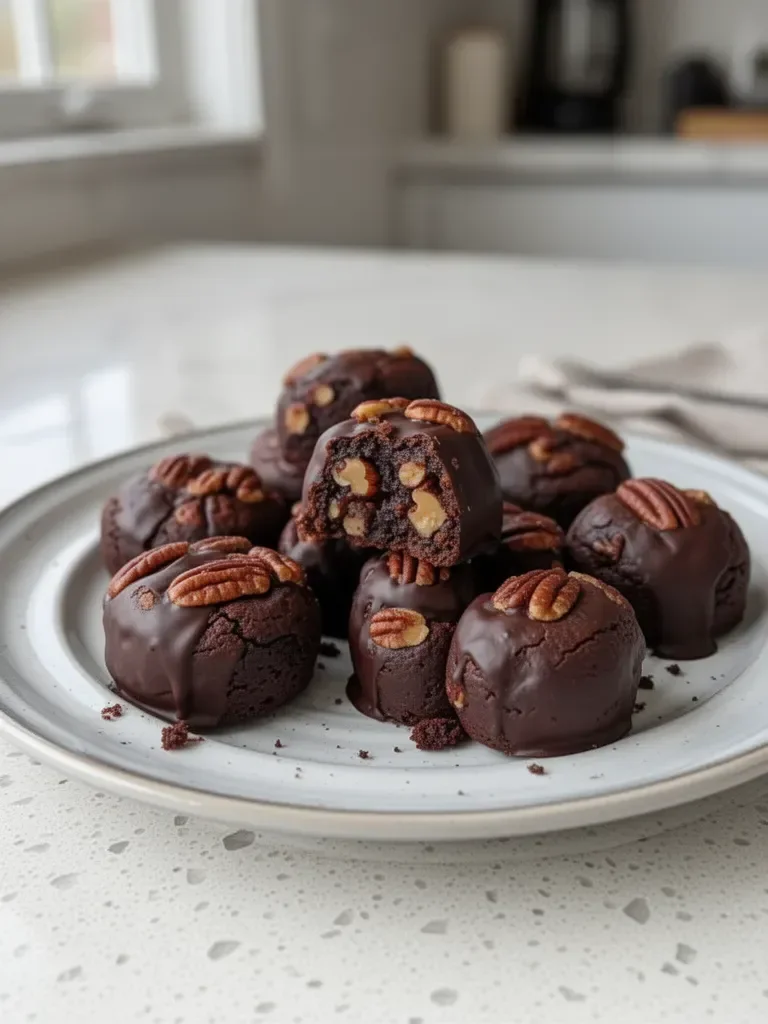 Pecan Pie Brownie Bites