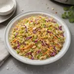Delicious Pioneer Woman ramen noodle salad served in a bowl.