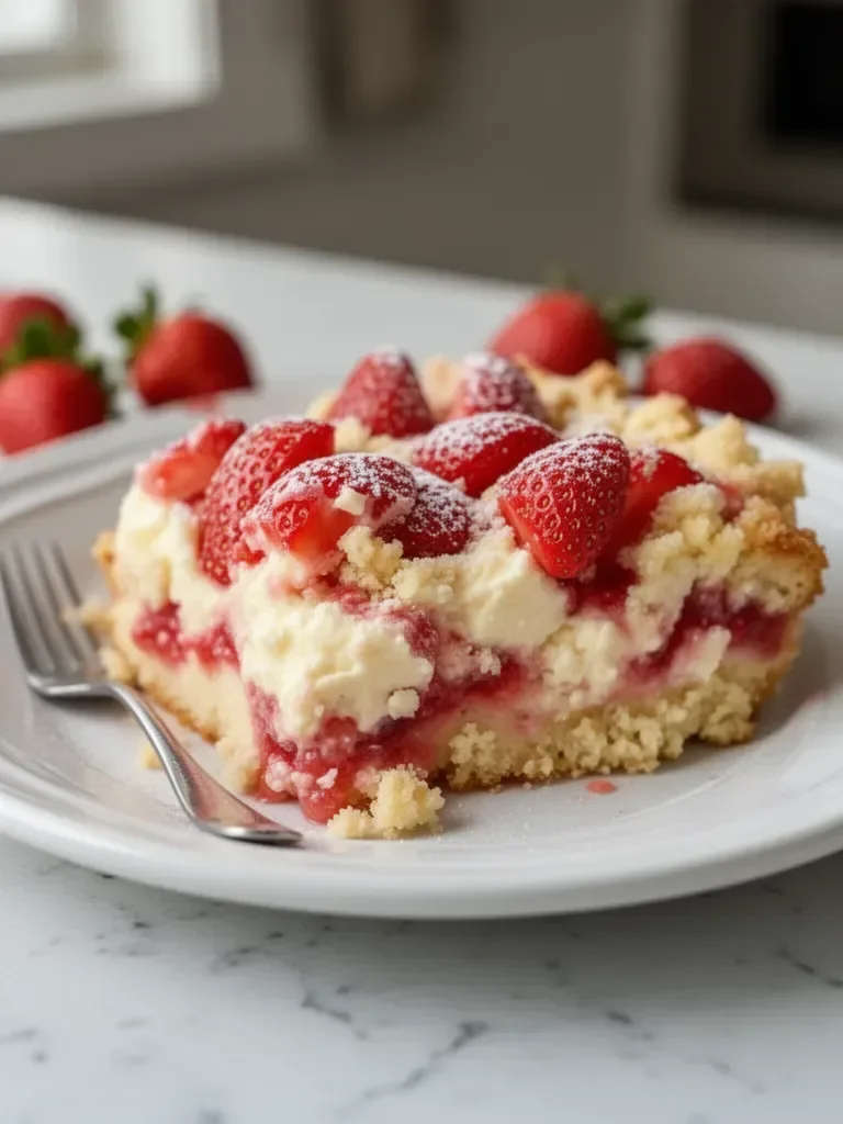 Strawberry Cheesecake Dump Cake Recipe