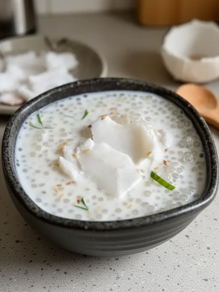 Thai Coconut Sago Pudding