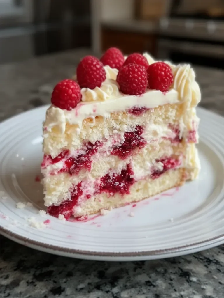 White Chocolate Raspberry Dream Cake